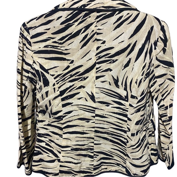 NWT Brandon Thomas Animal print leopard blazer jacket women size S - Picture 5 of 7